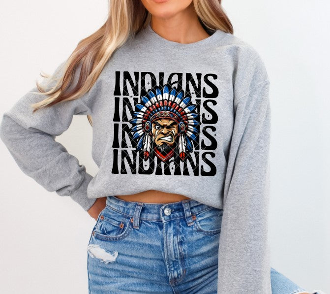 Indians Wink Eye Sublimation or DTF Transfers