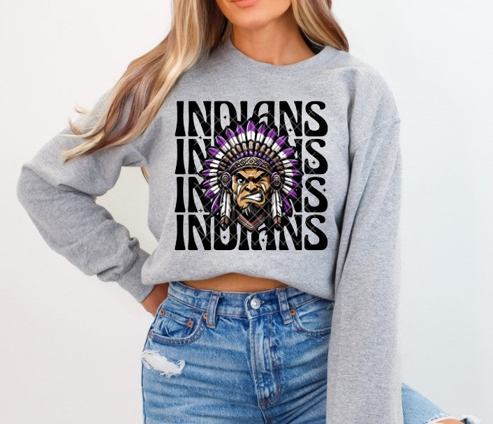 Indians Wink Eye Sublimation or DTF Transfers