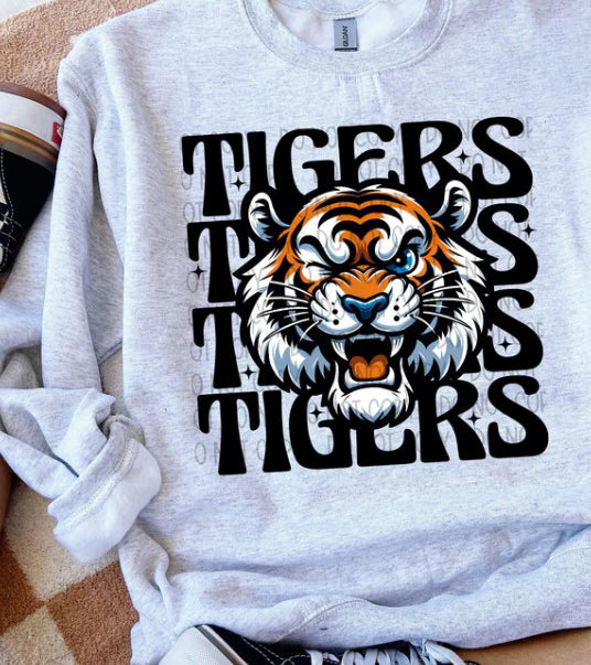 Tigers Wink Eye Sublimation or DTF Transfers