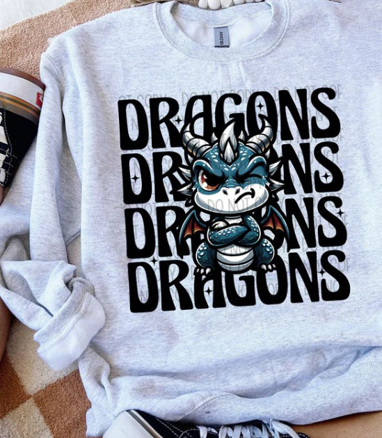 Dragons Wink Eye Sublimation or DTF Transfers