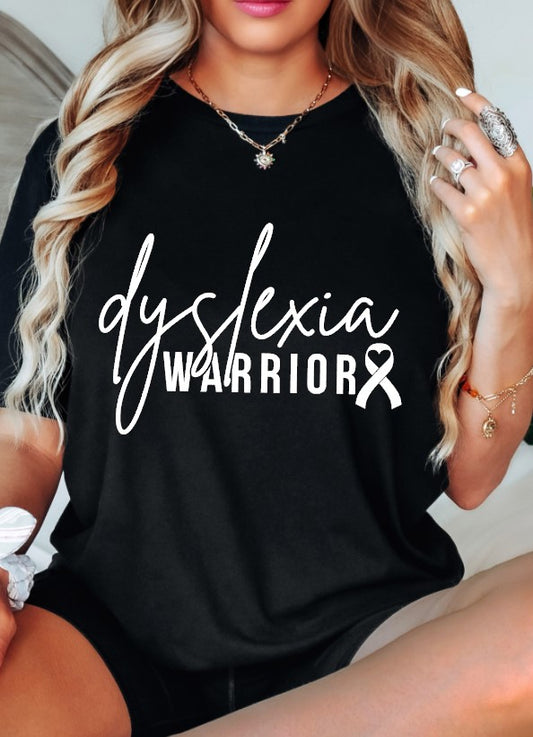 Dyslexia Warrior Sublimation or DTF Transfers