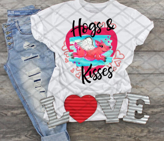 Arkansas Hogs and Kisses Sublimation or DTF Transfers