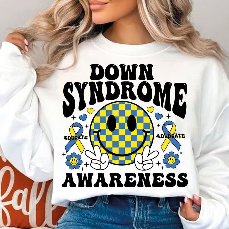 Down Syndrome Sublimation or DTF Transfers