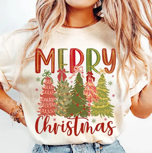 Merry Christmas Sublimation or DTF Transfers