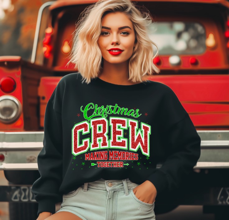 Christmas Crew Sublimation or DTF Transfers