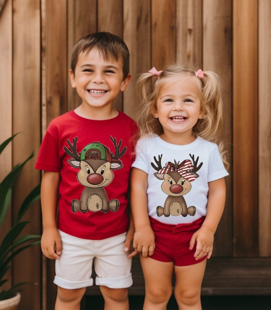 Reindeer Boy Sublimation or DTF Transfers