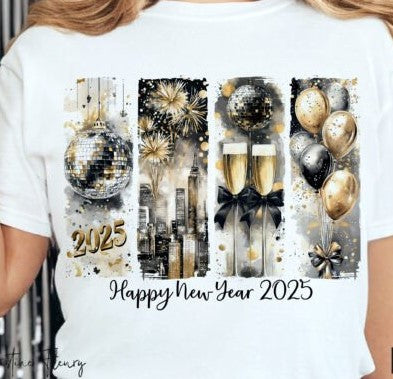 Happy New Year Sublimation or DTF Transfers