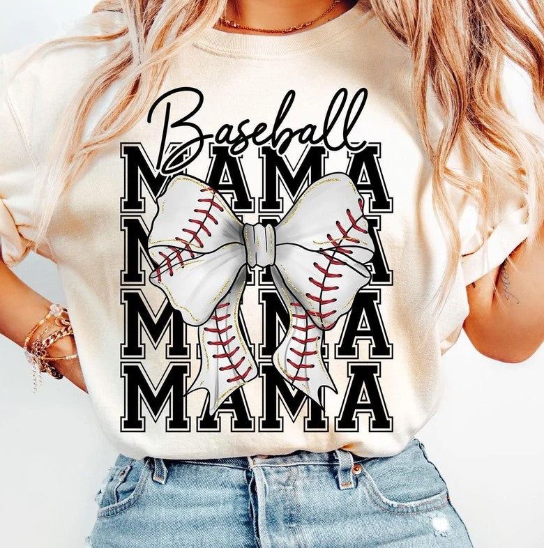 Baseball Mama, Ready to Press Sublimation or DTF Transfer