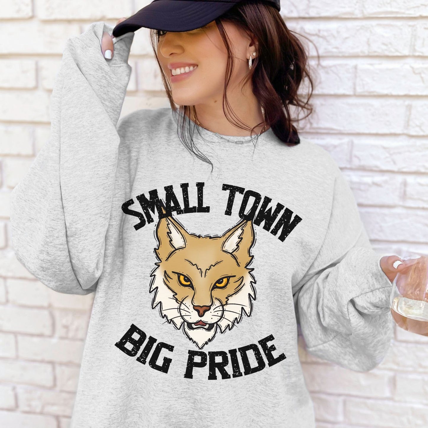 Bobcat Small Town Big Pride School Spirit Sublimation or DTF Transfer