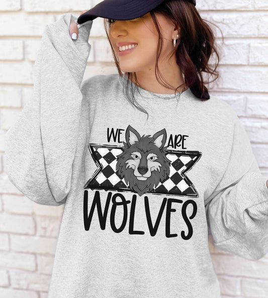 Wolves School Spirit Sublimation or DTF Transfer