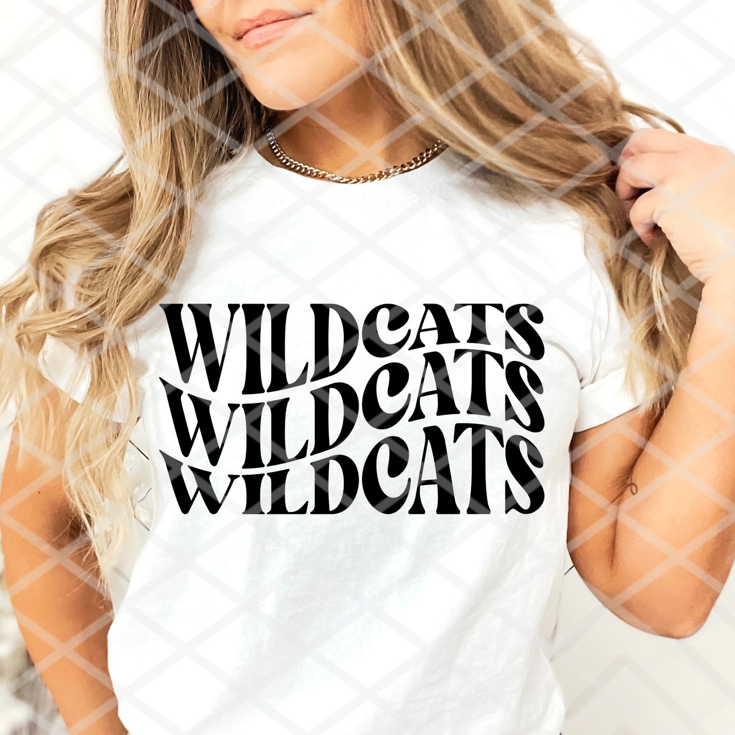 Wildcats Stacked, Sublimation or HTV Transfer