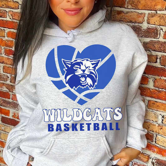 Wildcats Basketball School Spirit Sublimation or DTF Transfer