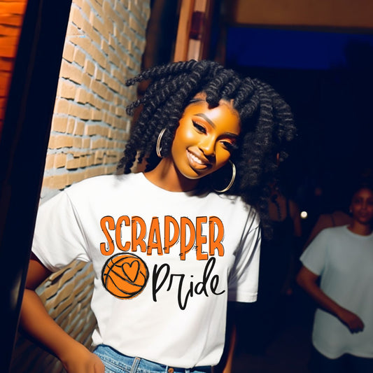 Scrapper Basketball School Spirit Sublimation or DTF Transfers