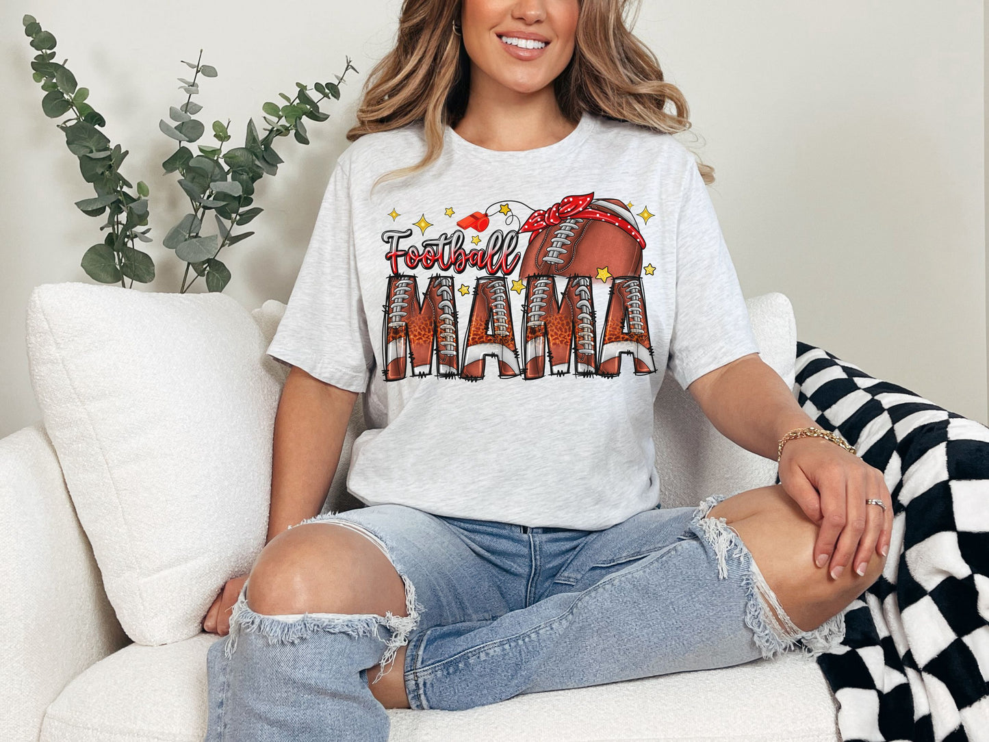 Football Mama Pink Sublimation or DTF Transfer