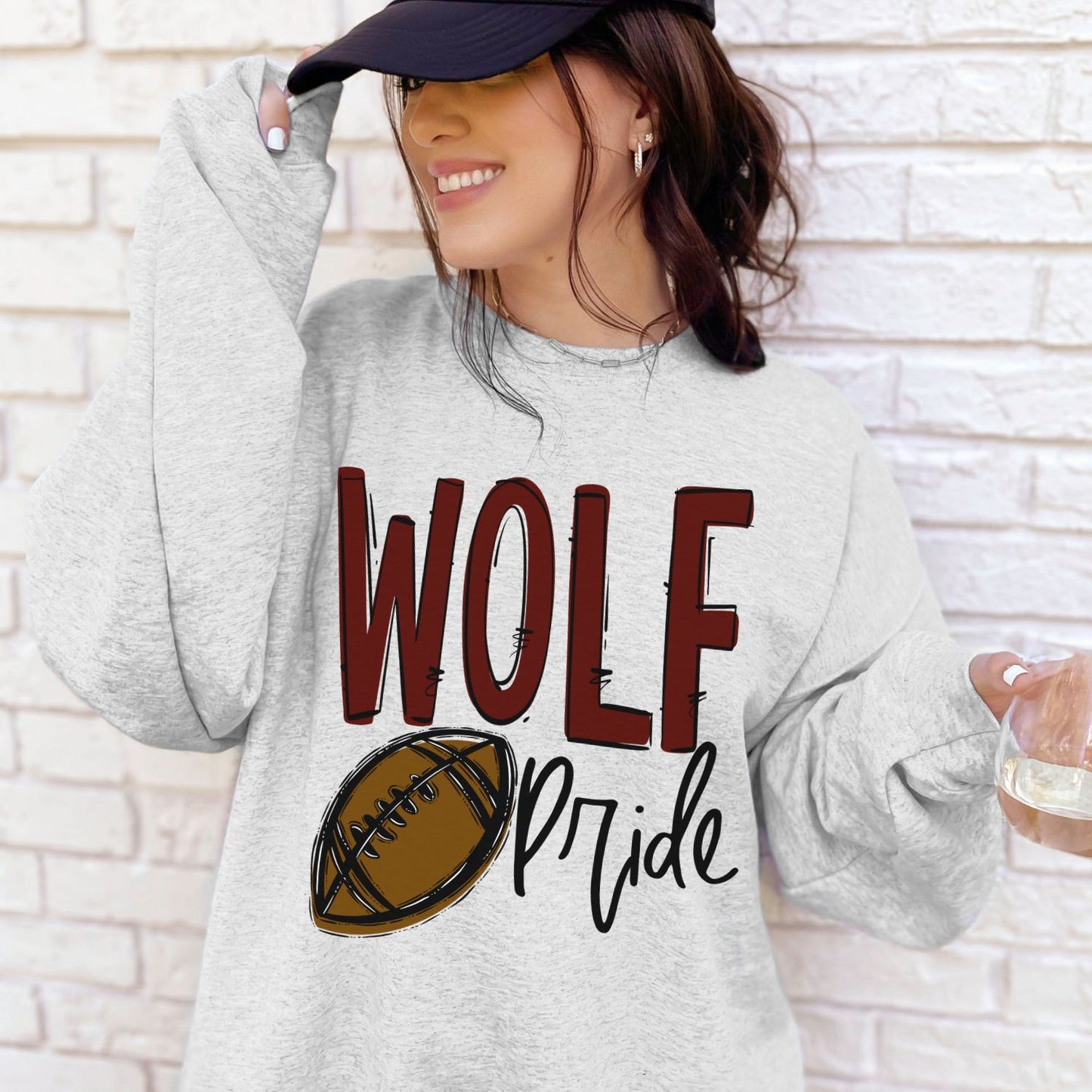 Wolf Pride Any Sport School Spirit Sublimation or DTF Transfer