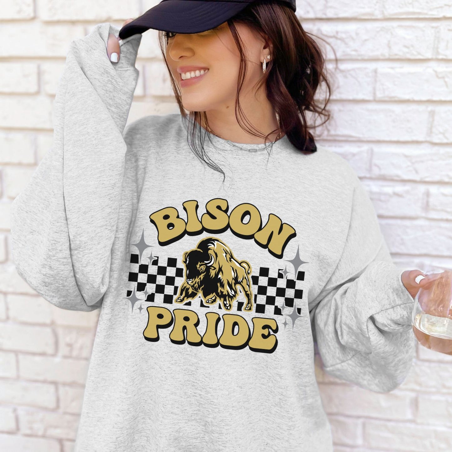 Bison School Spirit Sublimation or DTF Transfer