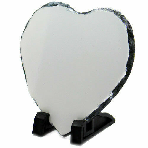 Blank Heart Rock Photo Slate Stone Sublimation