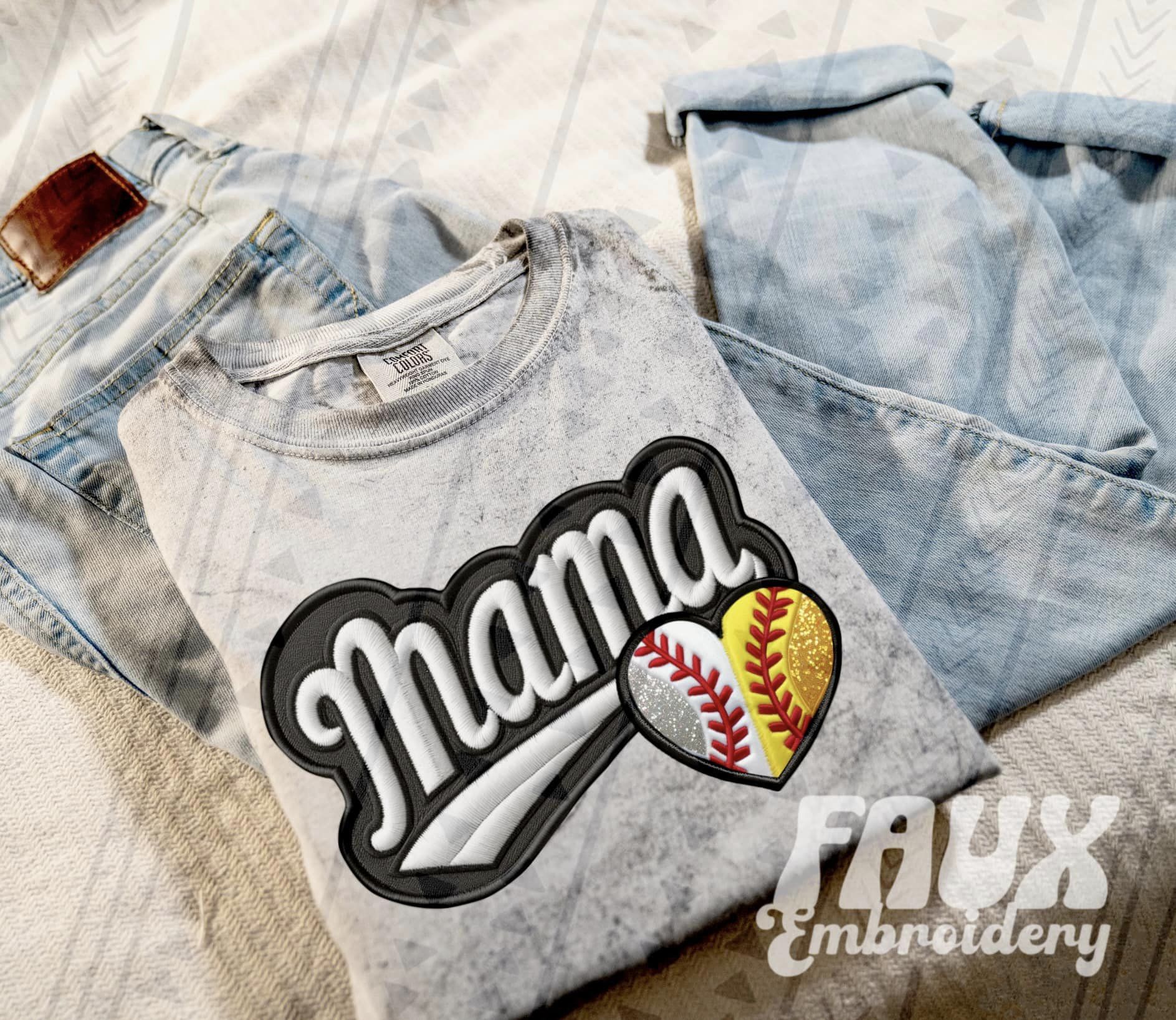 Mama Sport Combination, Ready to Press Sublimation or DTF Transfer