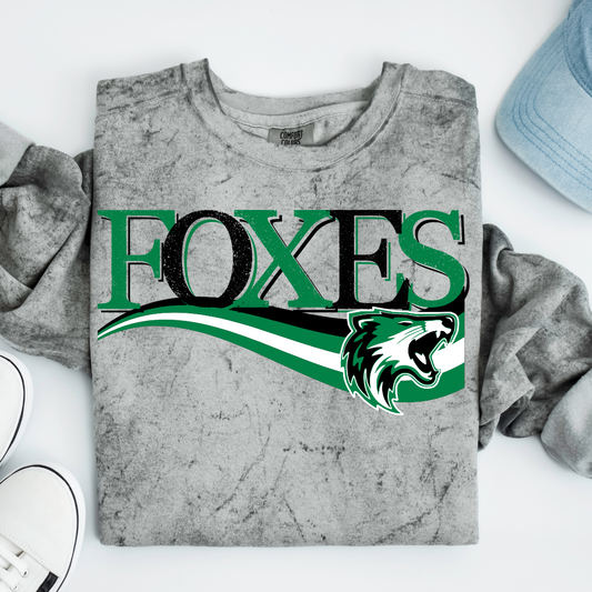 Foxes School Spirit Sublimation or DTF Transfer