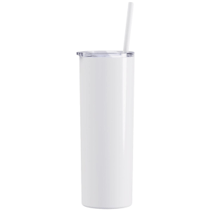 Blank Sublimation 20oz. Tumblers, Straight, Solid White