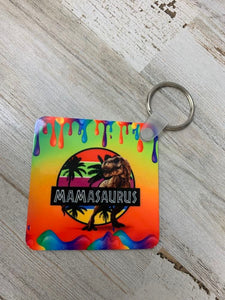 1.3 Square Metal Sublimation Key Chain