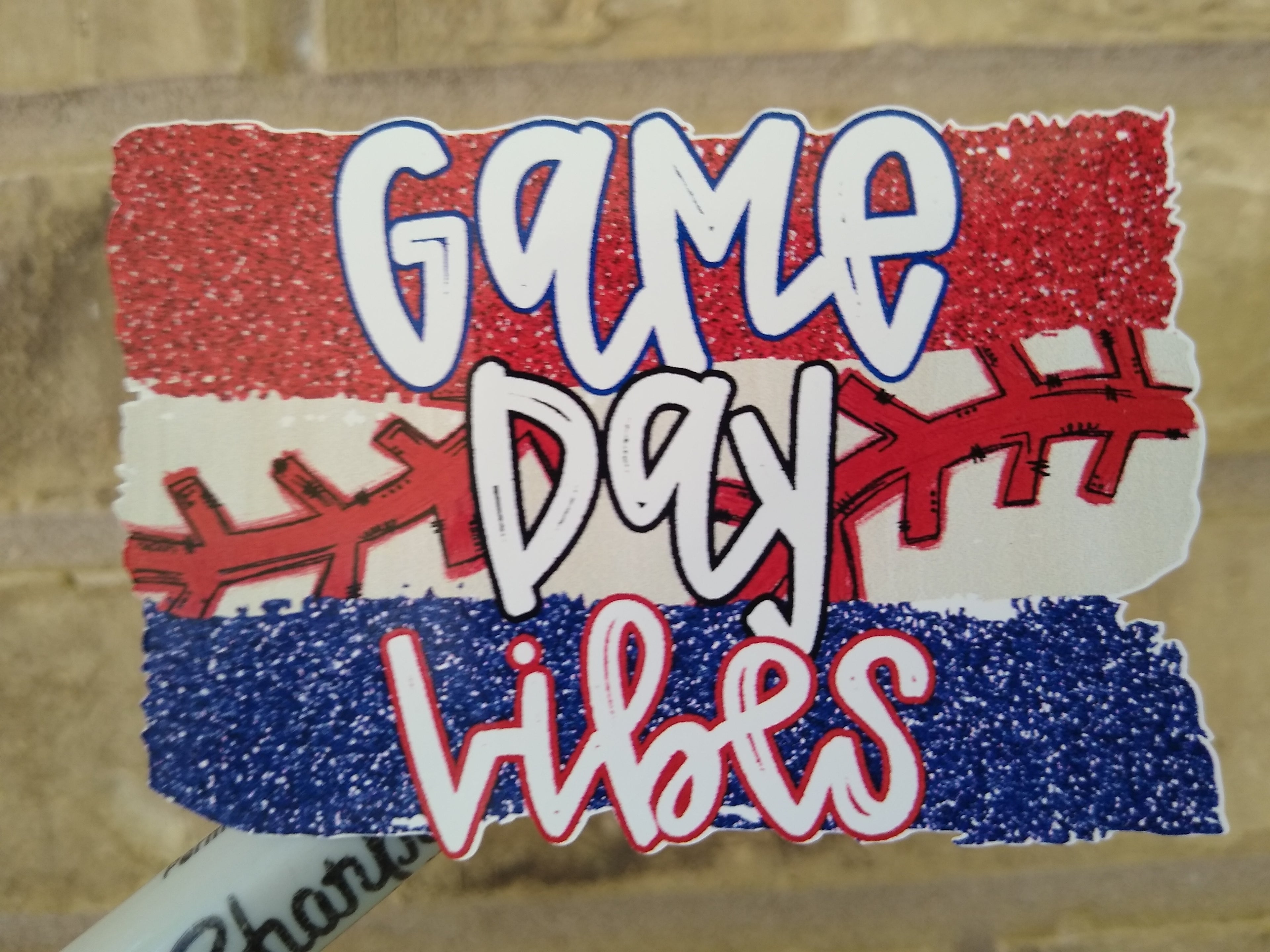 Baseball Game Day Vibes, Vinyl Decal