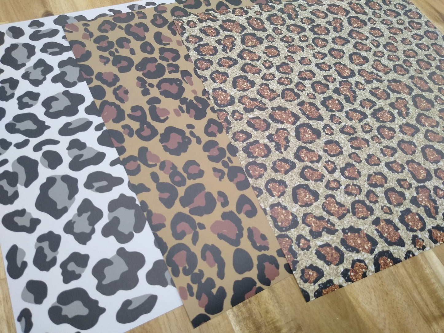 Glitter Leopard Print Pattern HTV Vinyl