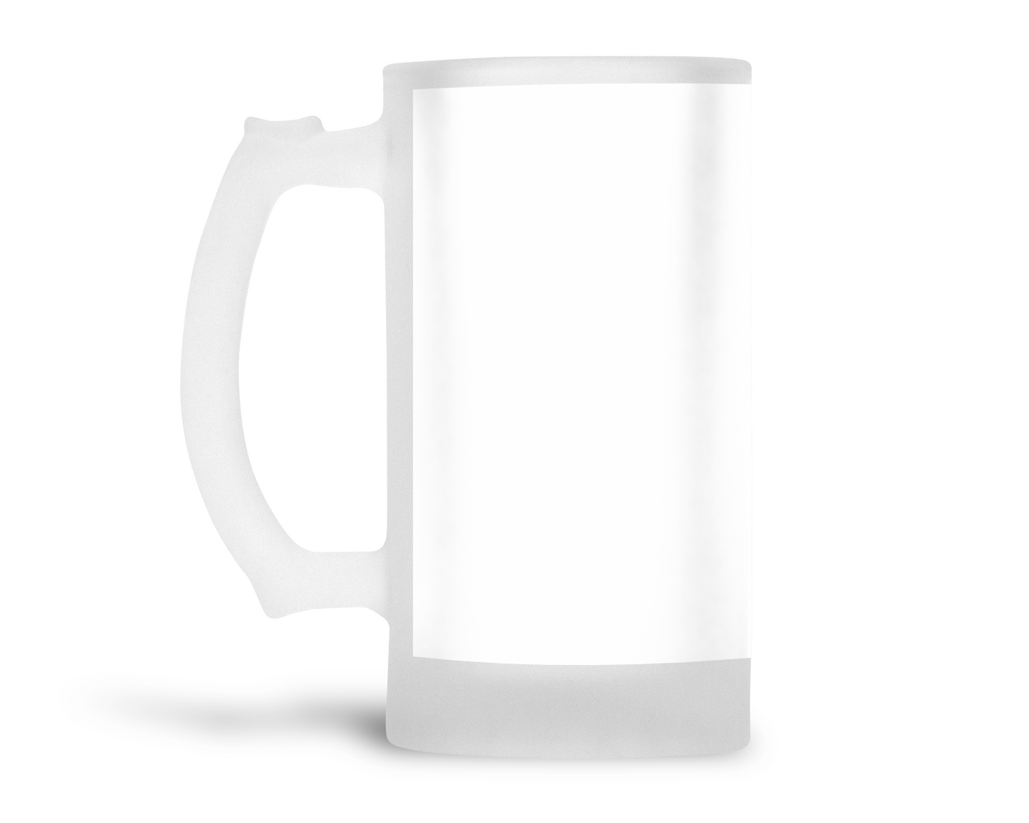 Frosted 16oz Blank Sublimation Mugs with Handles, Sublimation Glass