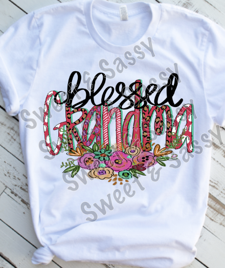 Blessed Grandma Sublimation Transfer