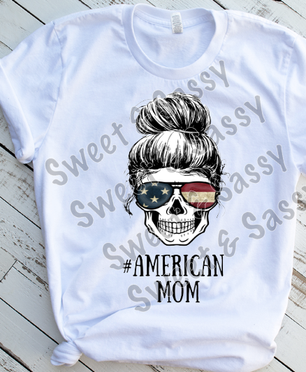 American Mom Sublimation Transfer