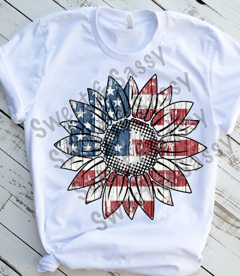 Sunflower USA Sublimation Transfer