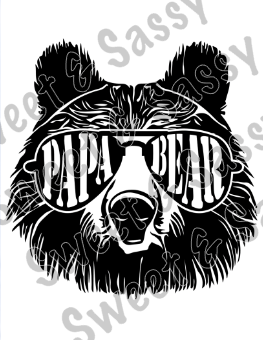 Papa Bear Sublimation Transfer