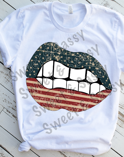 USA Lips, USA Sublimation Transfer