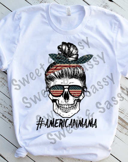 American Mama Sublimation Transfer