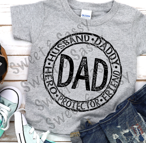 Dad, Father's Day Sublimation Transfer