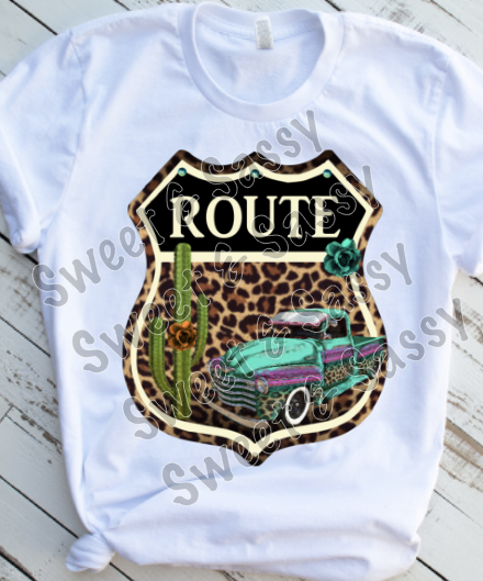 Leopard Print Route Sublimation Transfer