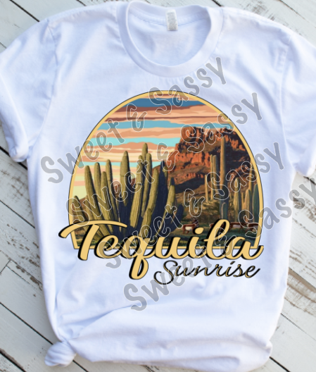 Tequila Sunrise Sublimation Transfer