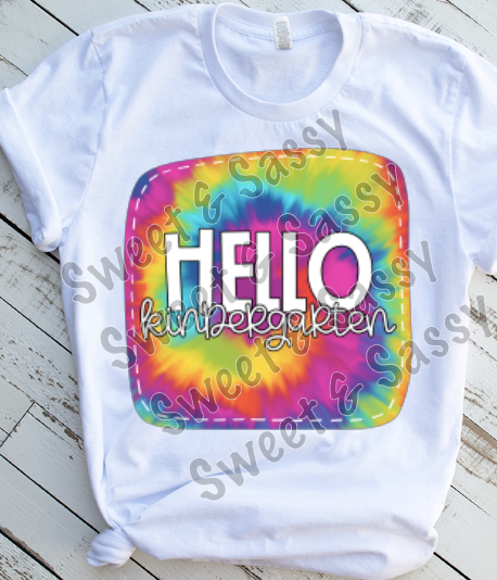 Tie Dye K-4th Grade Level Sublimation Transfers