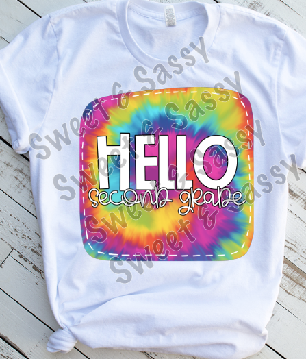 Tie Dye K-4th Grade Level Sublimation Transfers