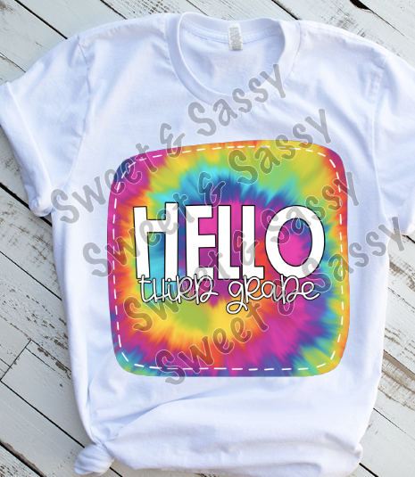 Tie Dye K-4th Grade Level Sublimation Transfers