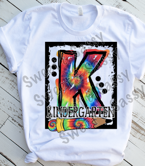 Tie Dye K-4th Grade Level Sublimation Transfer