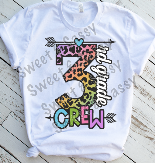 PreK-3rd Grade Back to school, School Grade Level, Sublimation Transfer