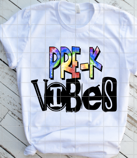 PreK-4th Grade Vibes Level Sublimation Transfers