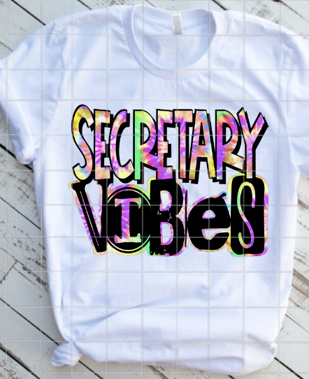 Secretary Vibes, Sublimation Transfer