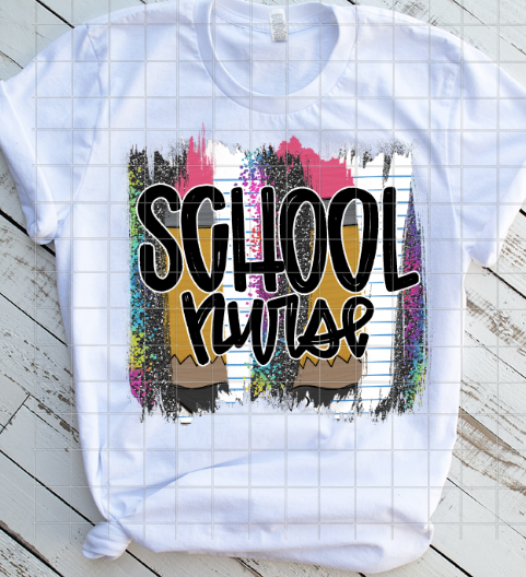 School Nurse,  Back to School, Sublimation Transfers