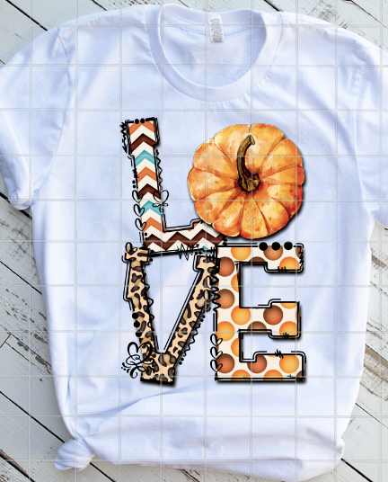 Pumpkin Love Sublimation Transfer