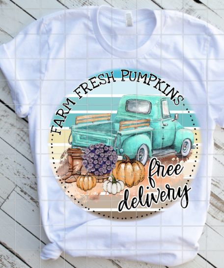 Farm Fresh Pumpkins Sublimation Transfer