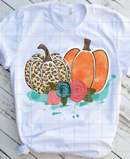 Leopard Print Pumpkins Sublimation Transfer