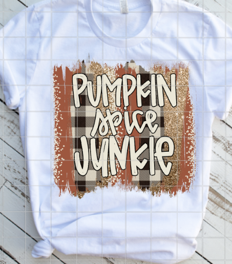 Pumpkin Spice Junkie Sublimation Transfer