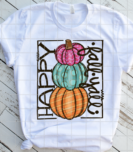 Happy Fall Yall Sublimation Transfer